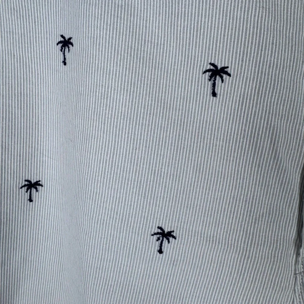 Bonobos Pin Striped Palm Tree Embroidered‎ Shorts Casual Menswear